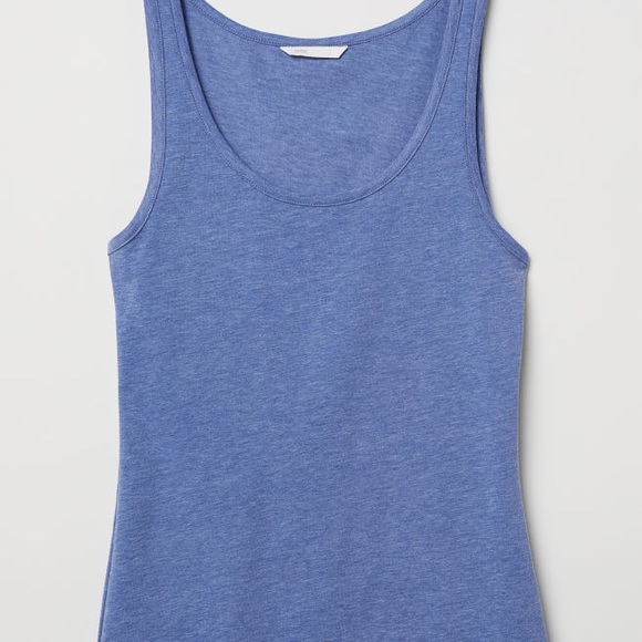 H&M Tops - New with tags H&M blue knit jersey scoop tank top